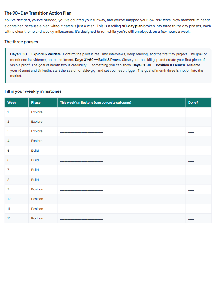 Career & Interview Kit — sample page 3
