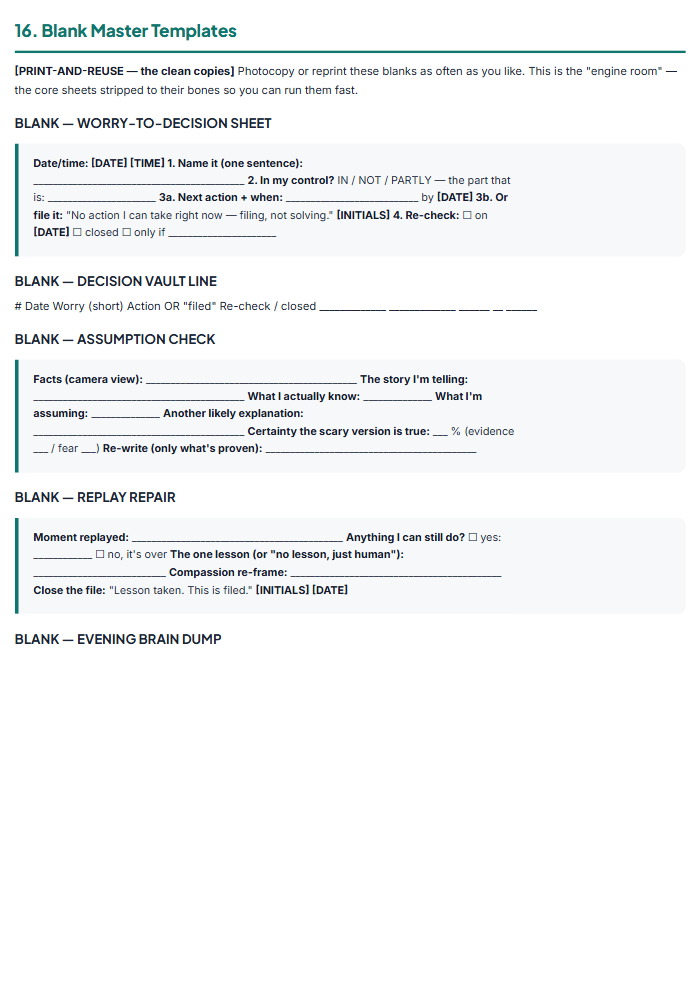 Focus & Productivity Pack — sample page 2