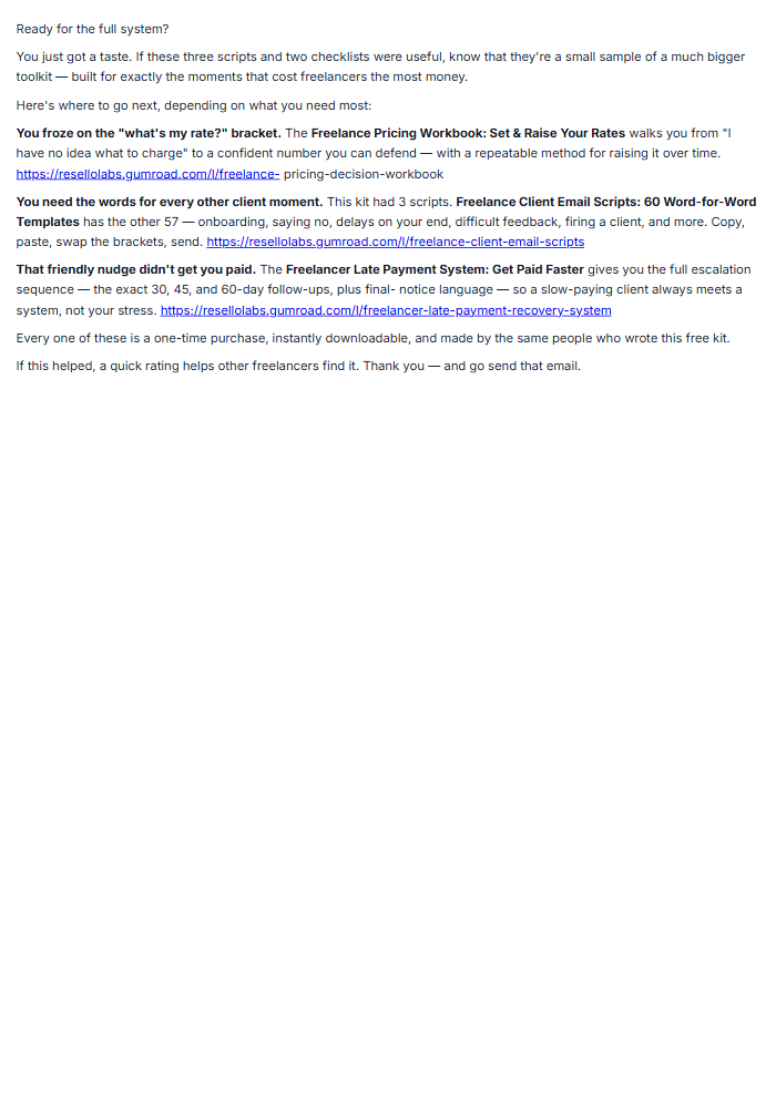 Free Freelance Get-Paid Starter Kit — sample page 3