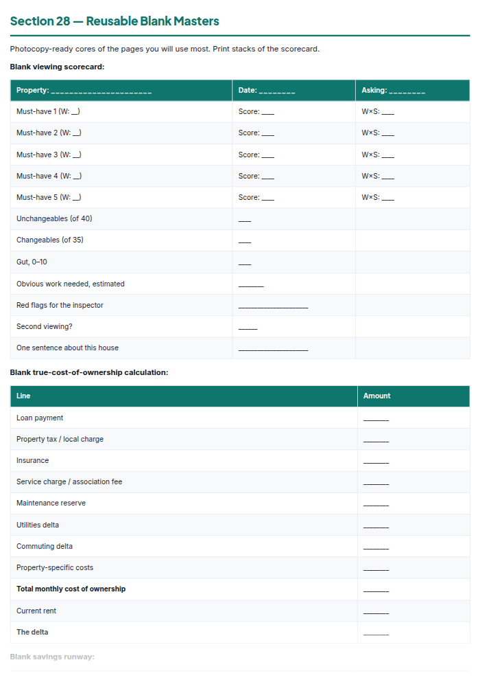Home Buying Checklist & First-Time Buyer Workbook (PDF) โ sample page 1