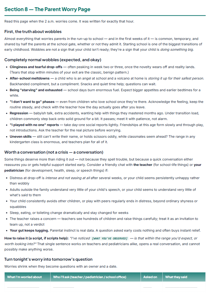 Kindergarten Readiness Checklist & Prep Workbook (Printable) โ sample page 2